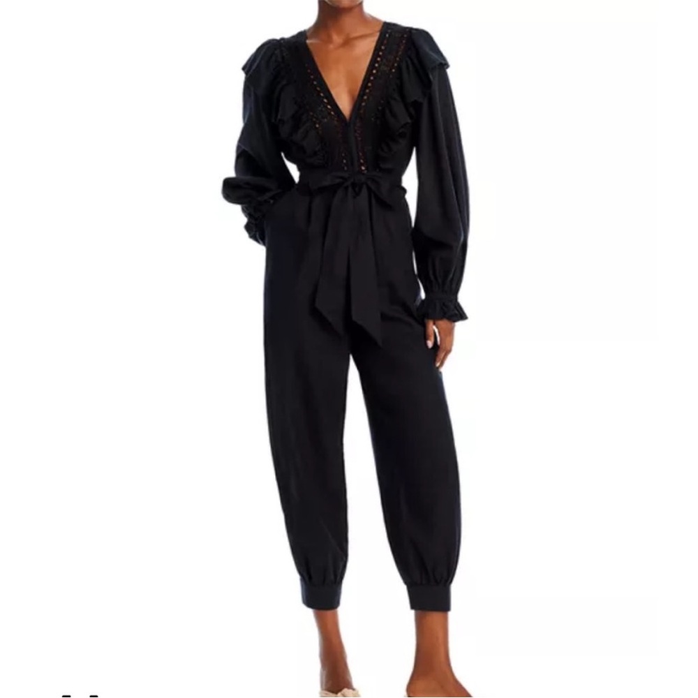 FARM Rio Lace Ruffle Jumpsuit - Picture 4 of 14